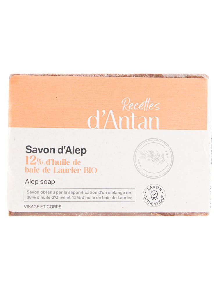 Recettes d'Antan Authentique Savon d'Alep 12% 200 Grammes