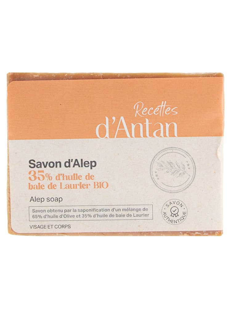 Recettes d'Antan Authentique Savon d'Alep 35% 200 Grammes
