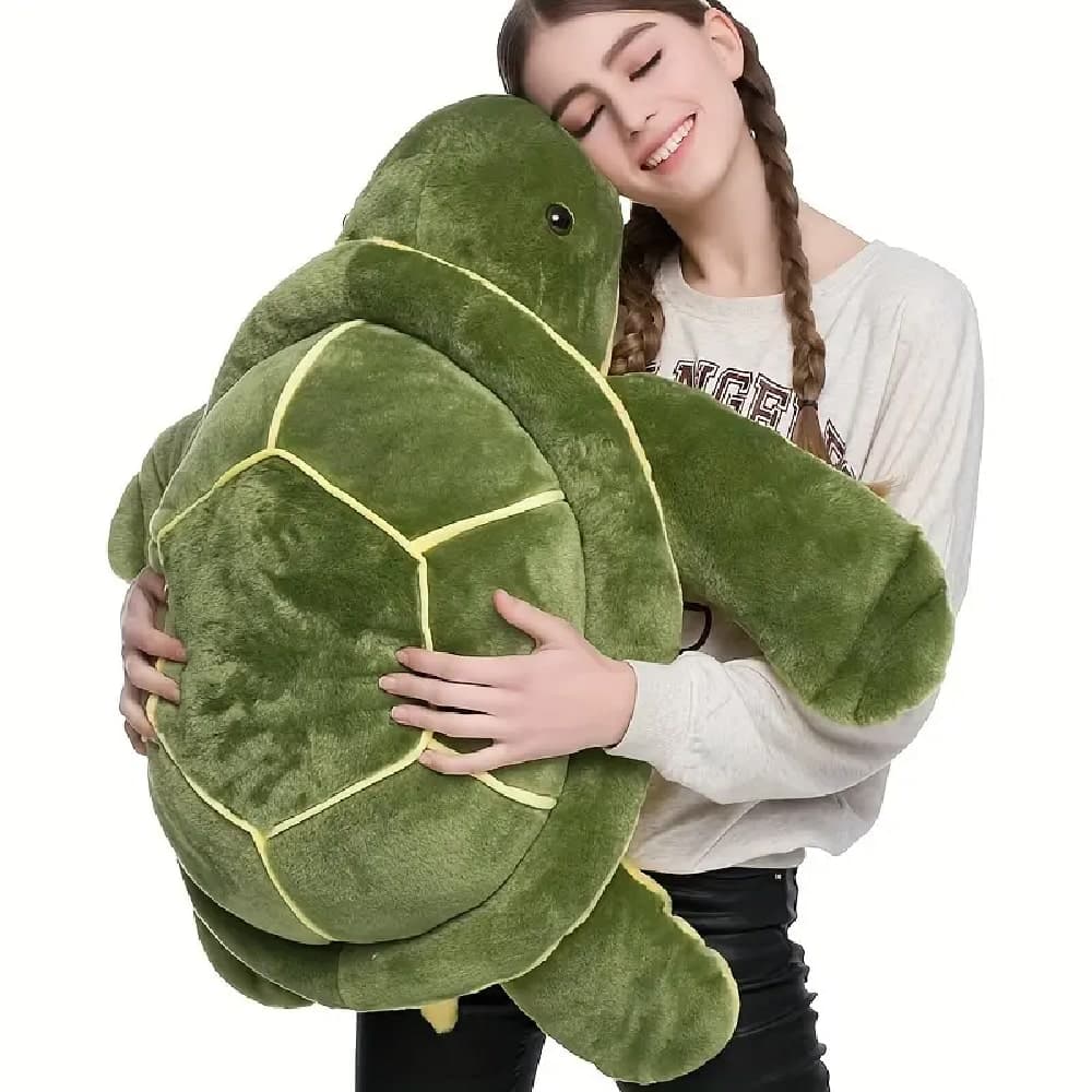 Coussin En Peluche D'animal En Peluche Tortue De Mer, Jouet En Peluche De Tortue Adorable Douce Et Cadeaux Parfait Pour La Décoration De Fête De